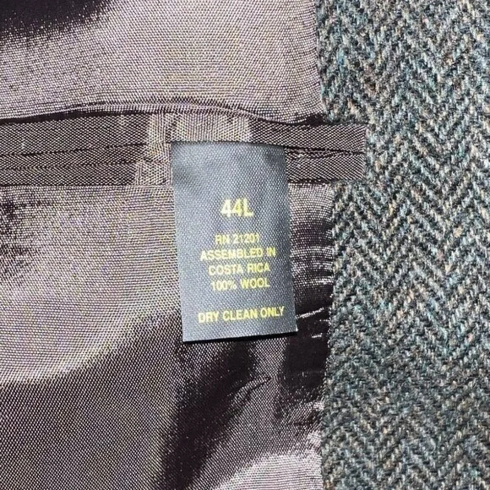 Vintage Farah Mens Blazer Sport Coat Casual 2 Button Jacket Size 44L Tweed Suits